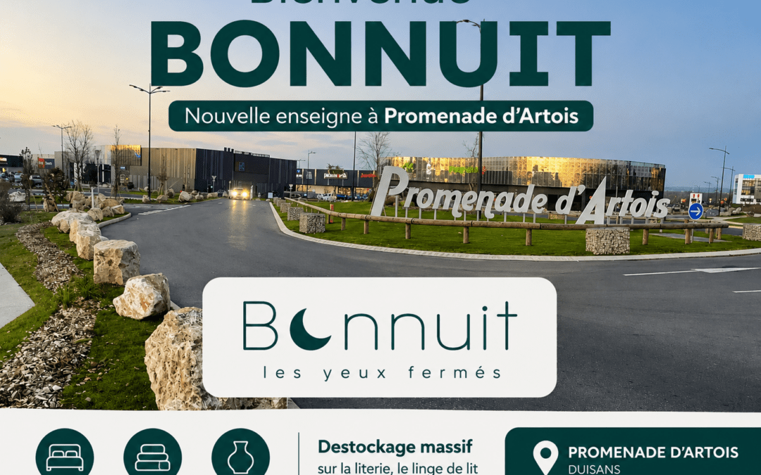 Nouvelle enseigne à Promenade d’Artois